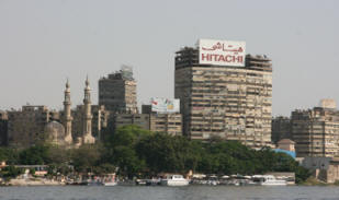 Nijloever in centrum van Caïro