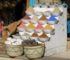 kruiden op de markt in Aswan