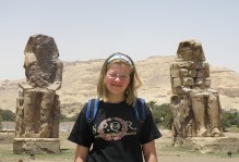 Litty bij kolossen van Memnon