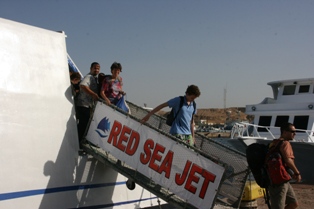 aankomst Red Sea Jet