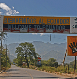 grens met Ecuador